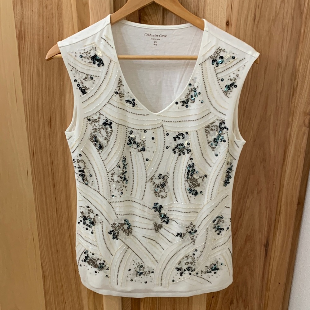 Coldwater Creek Sequin Tank Top